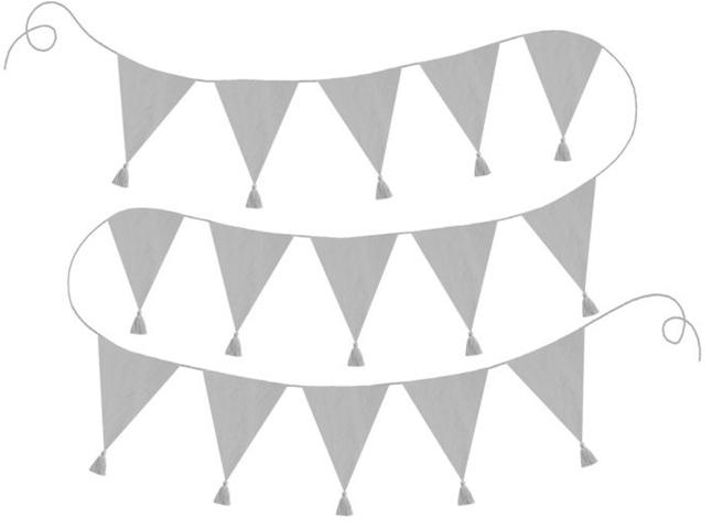 DIY-Wimpelkette selber machen mit Papier