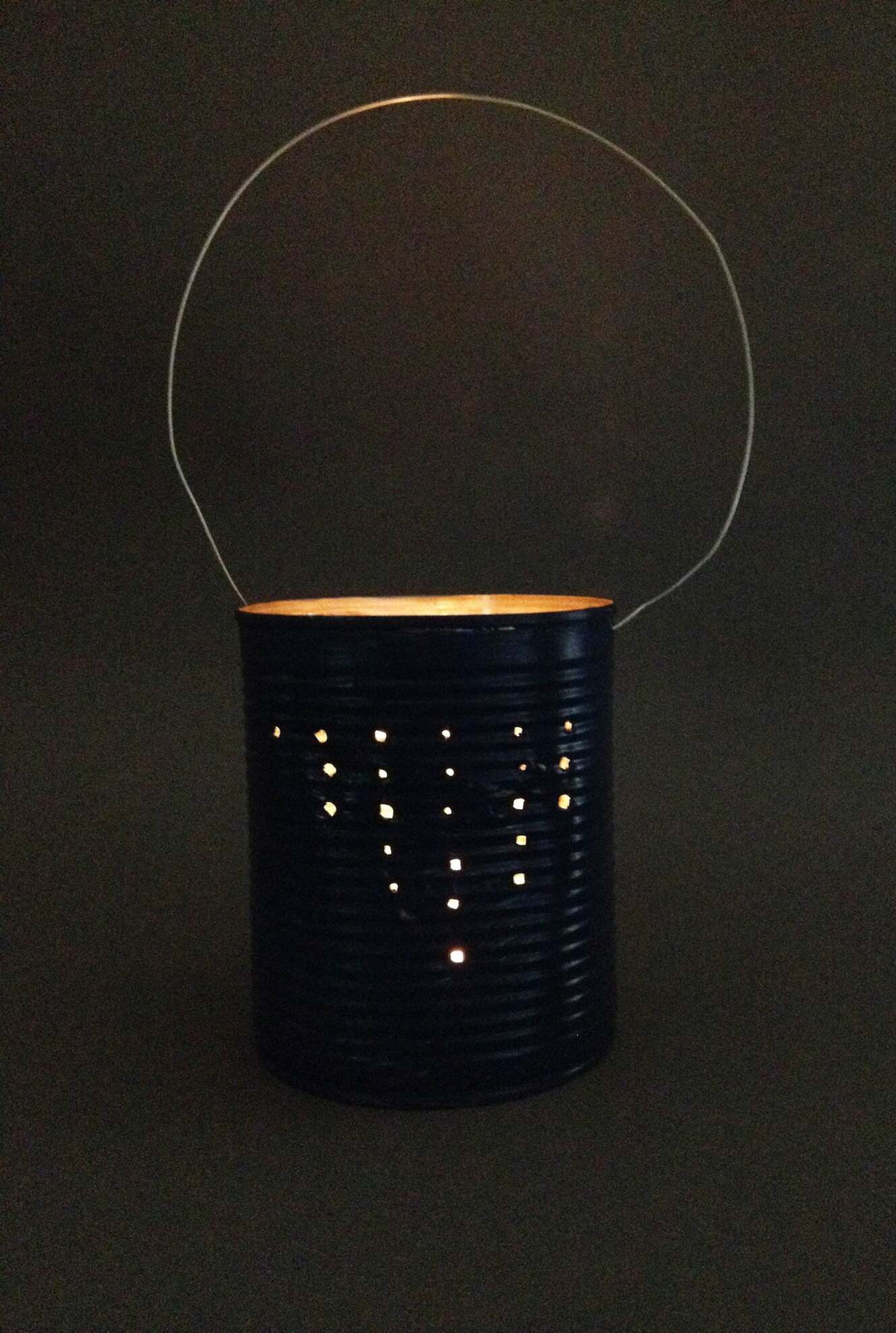 Selbstgemachtes Windlicht für draußen DIY