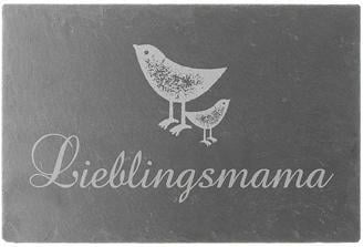 Schieferschild Lieblingsmama 30 x 20 cm mit Wunschtext