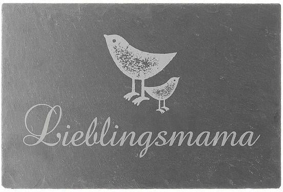 Schieferschild Lieblingsmama 30 x 20 cm mit Wunschtext