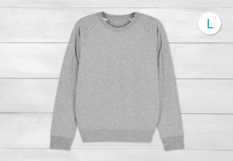 Sweatshirt Unisex Grau gesprenkelt L