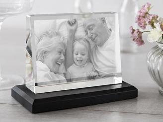 Glasfoto für die besten Großeltern