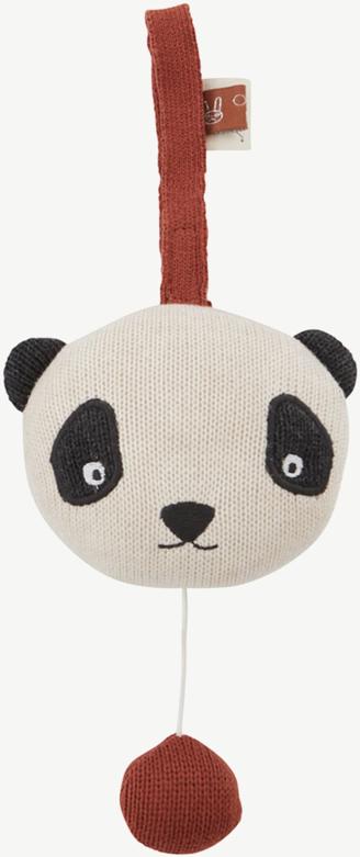 OYOY | Panda Spieluhr aus Baumwolle in Offwhite/Schwarz