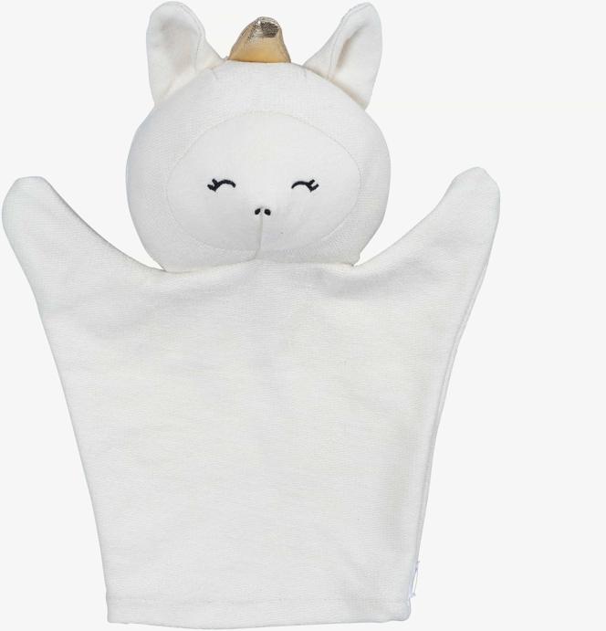 Fabelab | Handpuppe Einhorn aus Bio-Baumwolle