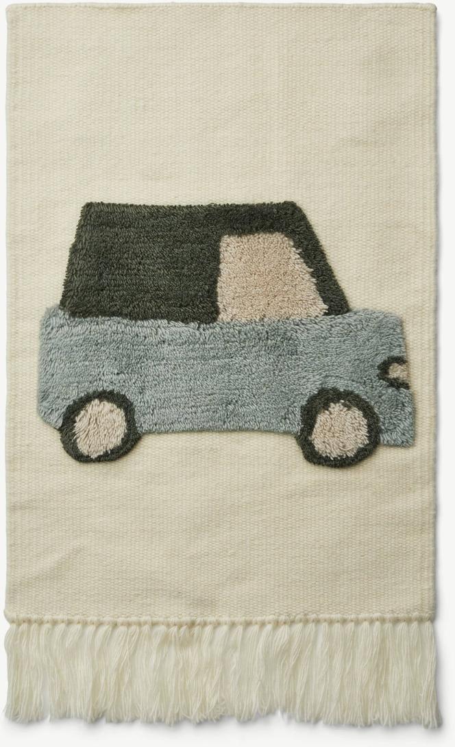 Liewood | Gera Auto Wandteppich aus Wolle in Blue Fog