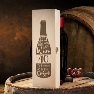 Weinkiste - 40. Geburtstag