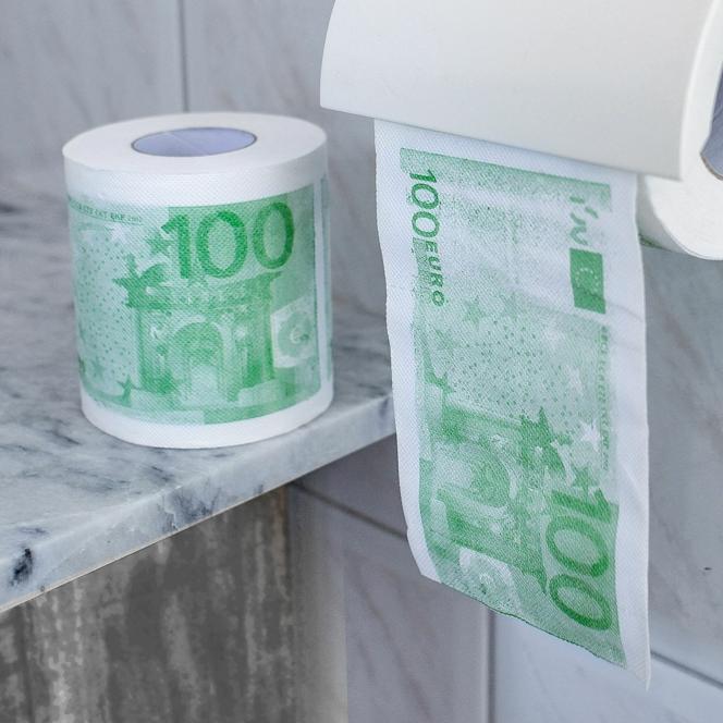 Geld Toilettenpapier - 100 Euro - 2er Set