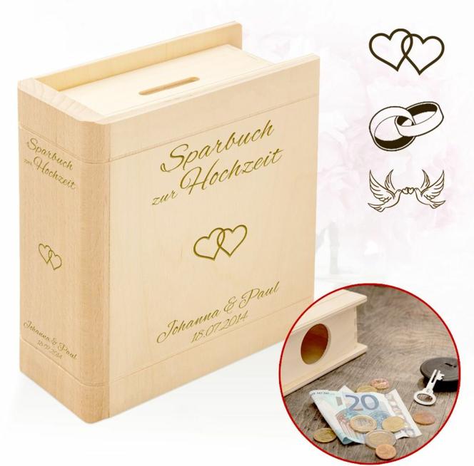 Personalisiertes Sparbuch zur Hochzeit