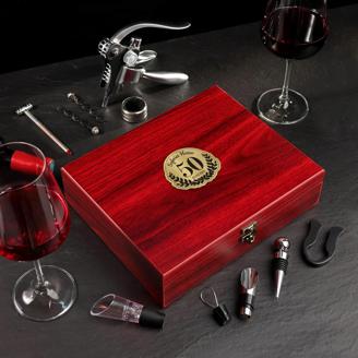 Wein Sommelier Set zum 50. Geburtstag