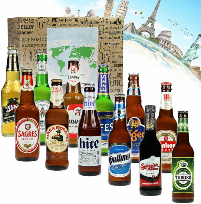 Bier Weltreise XL - 12er Geschenkbox