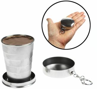 Teleskop Shotbecher mit Schlüsselanhänger