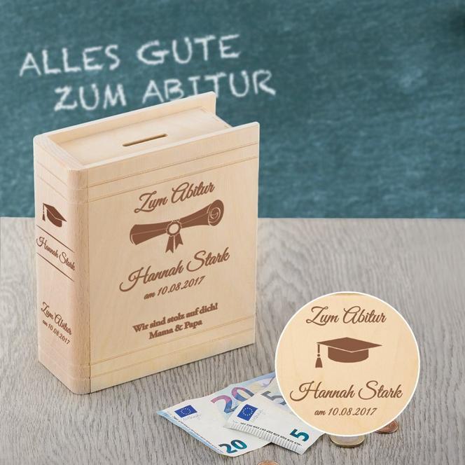 Personalisiertes Sparbuch zum Abitur