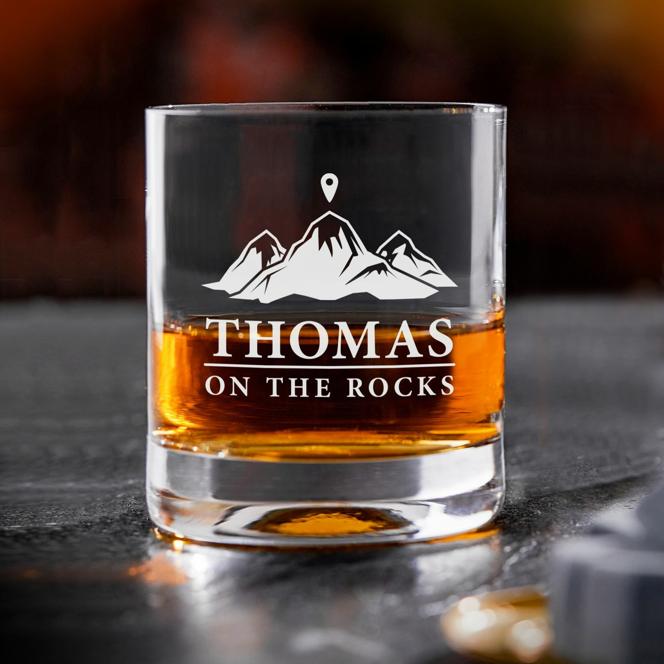 Personalisiertes Whiskyglas - On the Rocks