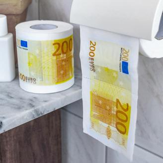 Geld Toilettenpapier - 200 Euro - 2er Set