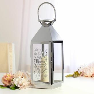 Personalisierte Laterne - Blumenherz für Mama
