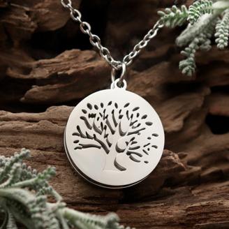 Silber Halskette - Baum des Lebens