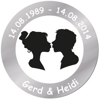 Schild zur Silberhochzeit - personalisiert 