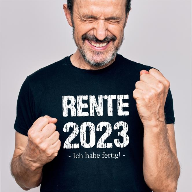 T-Shirt "Rente 2024 - Ich habe fertig!"