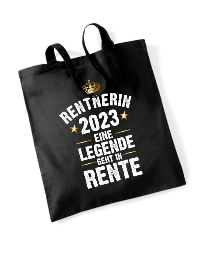 Baumwolltasche "Rentner / Rentnerin 2024 - Eine Legende geht in Rente"