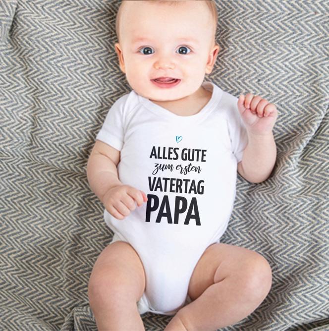 Personalisierter Babybody "Alles Gute zum [Zahl]. Vatertag, Papa"
