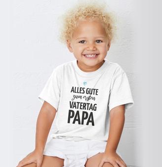 Personalisiertes Kinder T-Shirt "Alles Gute zum [Zahl]. Vatertag, Papa"