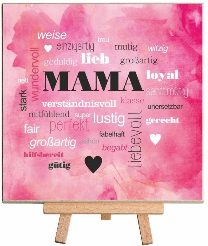 Holzbild "MAMA" - Wörter