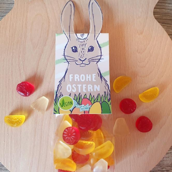 Frohe Ostern (Vegan) Naschbeutel, Inhalt 0,080kg