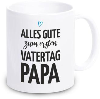 Weiße Tasse "Alles Gute zum [Zahl]. Vatertag, Papa" - individualisierbar