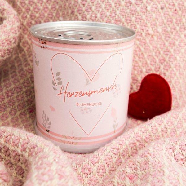 Blumengrüße "Herzensmensch" aus der Dose