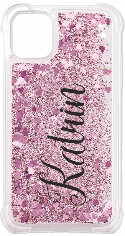 Handyhülle mit Namen - Design Pink
