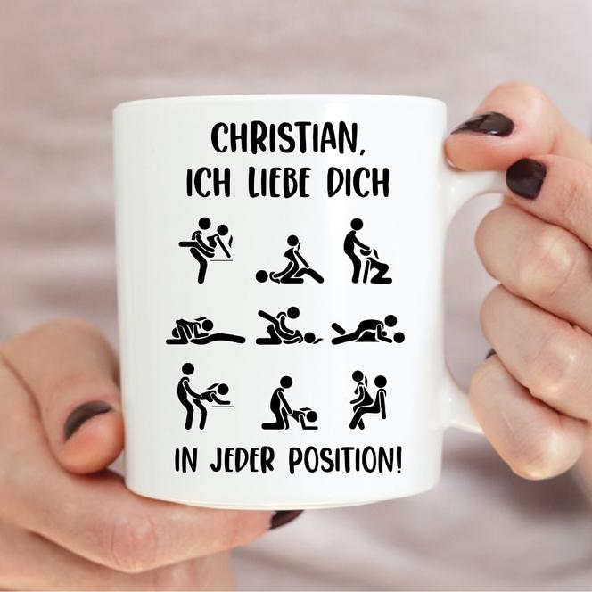 Tasse "Stellungen" - personalisiert