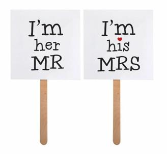 Mr & Mrs Fotoschilder zur Hochzeit