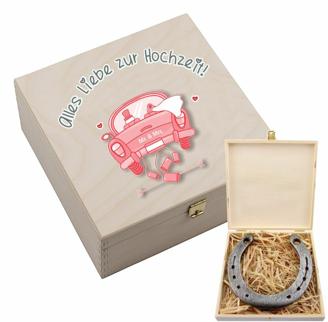 Hufeisen-Box "Alles Liebe zur Hochzeit" (Auto)