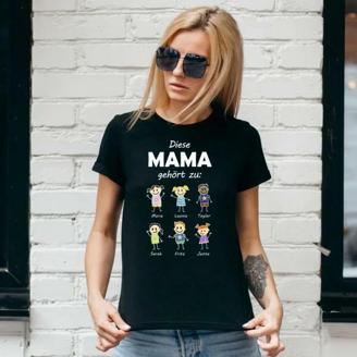 T-Shirt - Diese Mama gehört zu