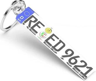 Personalisierter Kennzeichen-Schlüsselanhänger