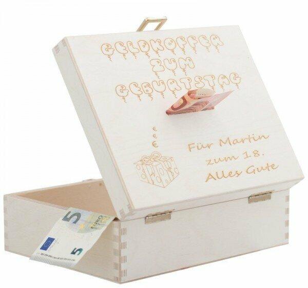 Geldkoffer zum Geburtstag