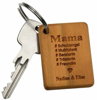 Schlüsselanhänger - Beste Mama mit Gravur
