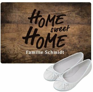 Fußmatte - Home sweet home mit Personalisierung