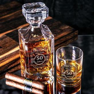 Whiskykaraffe Luxus - Runder Geburtstag