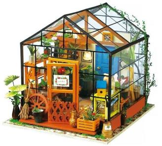 Robotime Puppenhaus DIY - Blumenhaus mit LED-Licht