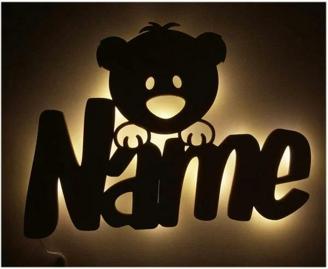 Nachtlicht Teddy mit Namen