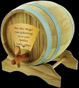 Das 3 Liter Eichen-Holzfass mit Personalisierung