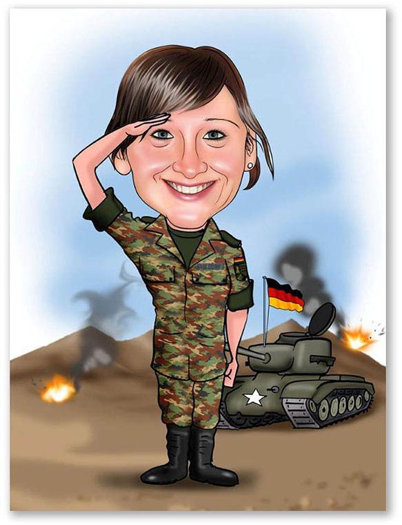 Karikatur vom Foto - Ahoi (ca465)