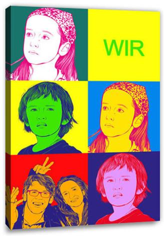 Pop-Art vom Foto - 6-Warhol pure 12 (wpu-6-12)