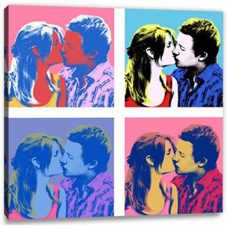 Pop-Art vom Foto - 4-Warhol plus 09 (wpl-4-09)