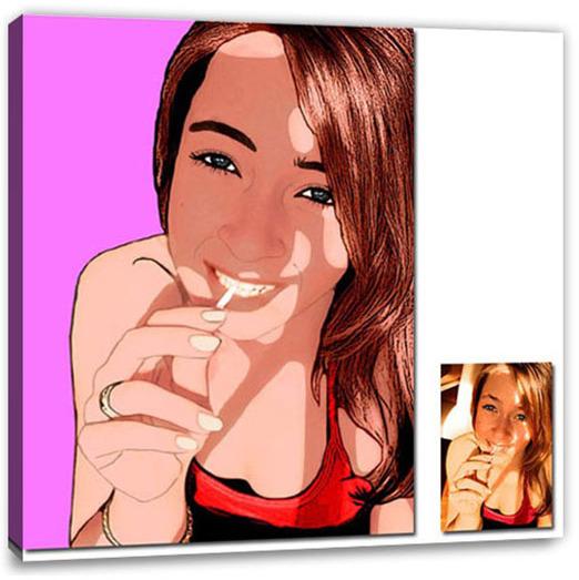 Pop-Art vom Foto - 1-Warhol Classic (wcl-1-01)