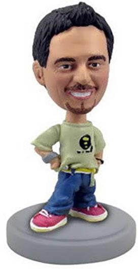 3D-Comicfigur vom Foto - Green Shirt (QM-3068)