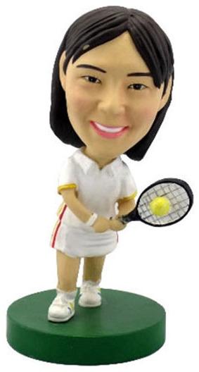 3D-Comicfigur vom Foto - Tennisspielerin (QF-4034)