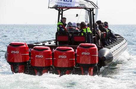 1200 PS Power-Schlauchboot fahren Raum Insel Fehmarn