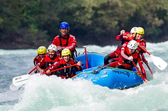 Wildwasser-Rafting im 3er-Boot im Ötztal